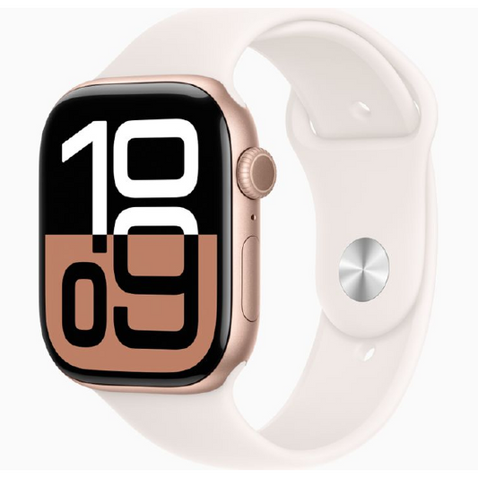 Apple Watch Series 10 GPS 46mm Rose Gold Aluminium Case With Light Blush Sport Band MWWT3QA/A, MWWU3QA/A, MWWT3ZP/A, MWWT3LW/A